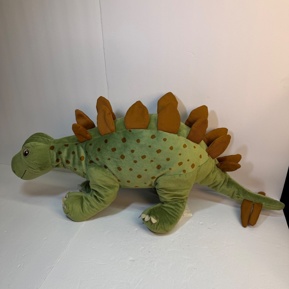 IKEA Jattelik Stegosaurus Dinosaur Plush Large 29" Green Stuffed Animal